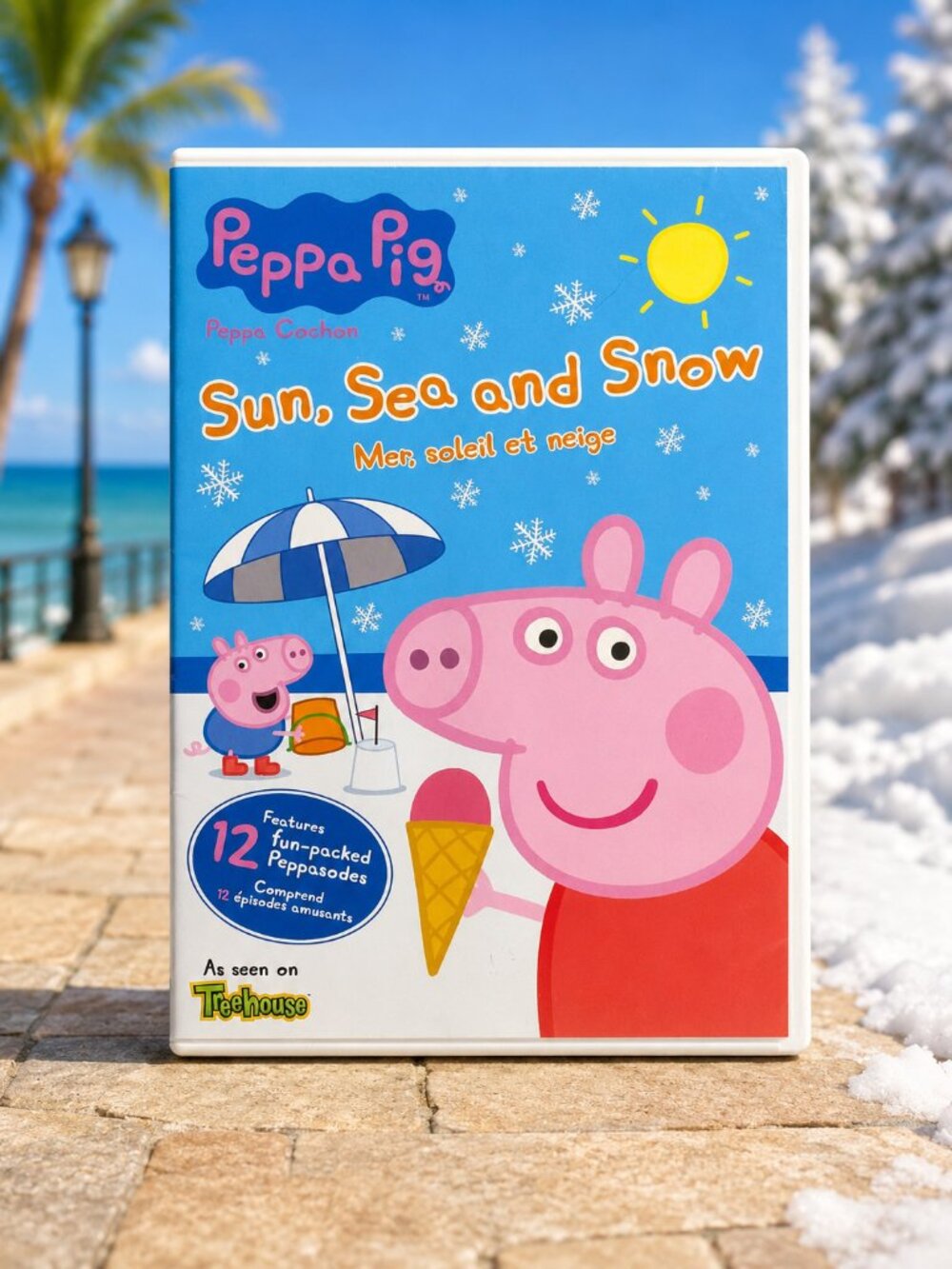 Peppa Pig Sun, Sea and Snow (DVD, Region 1) Very Good condition!